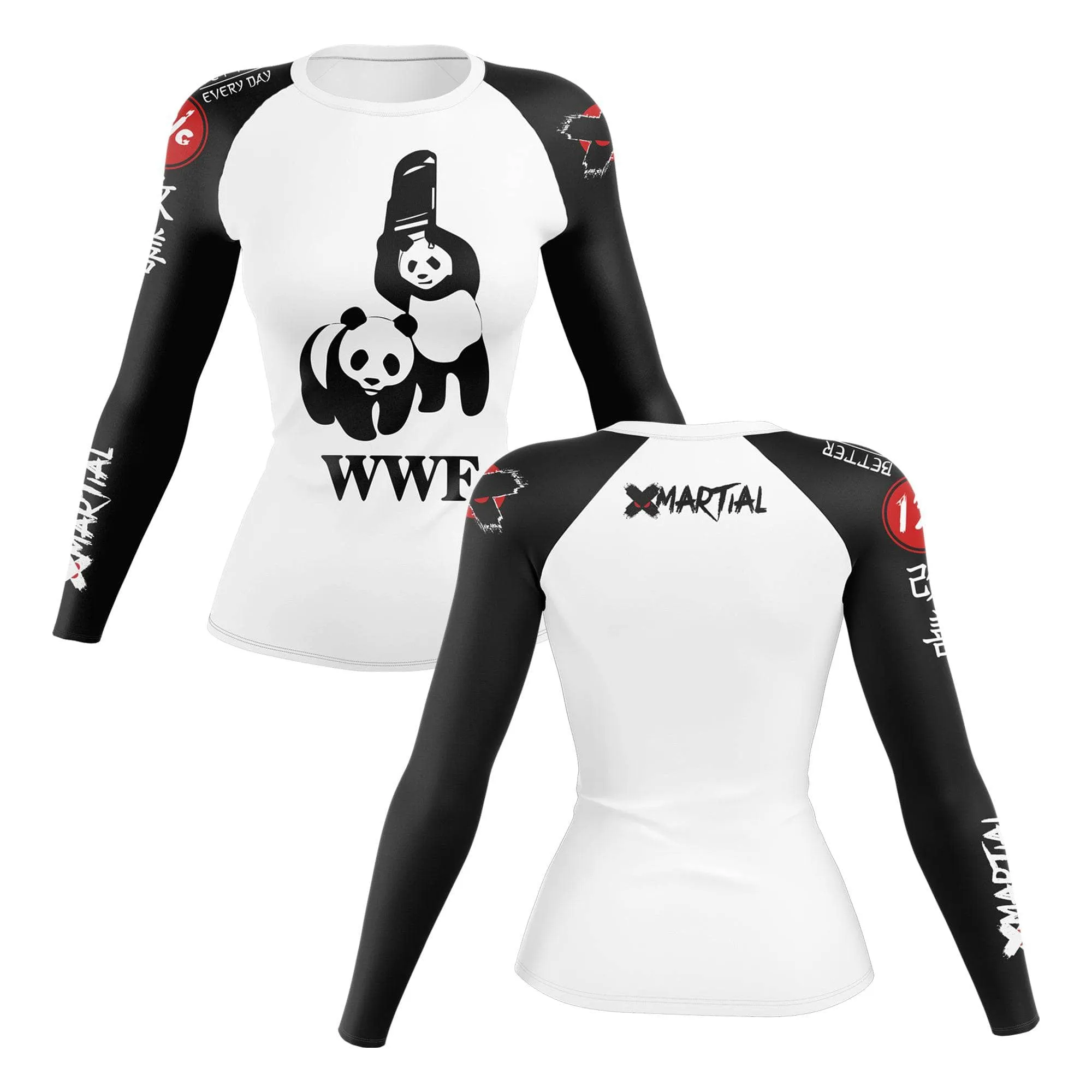 Panda Chair Shot Women’s BJJ Rash Guard