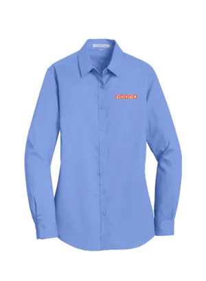 Port Authority Ladies Twill Shirt, Ultramarine Blue [Fooda Manager]
