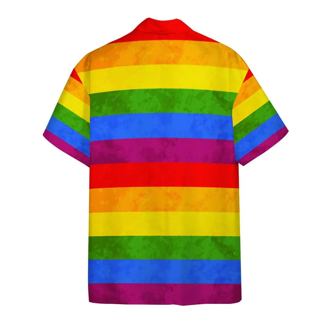 Pride 3D T Shirts, Im Pround And So Is My Beagle Awesome Background Design Hawaiian Shirt