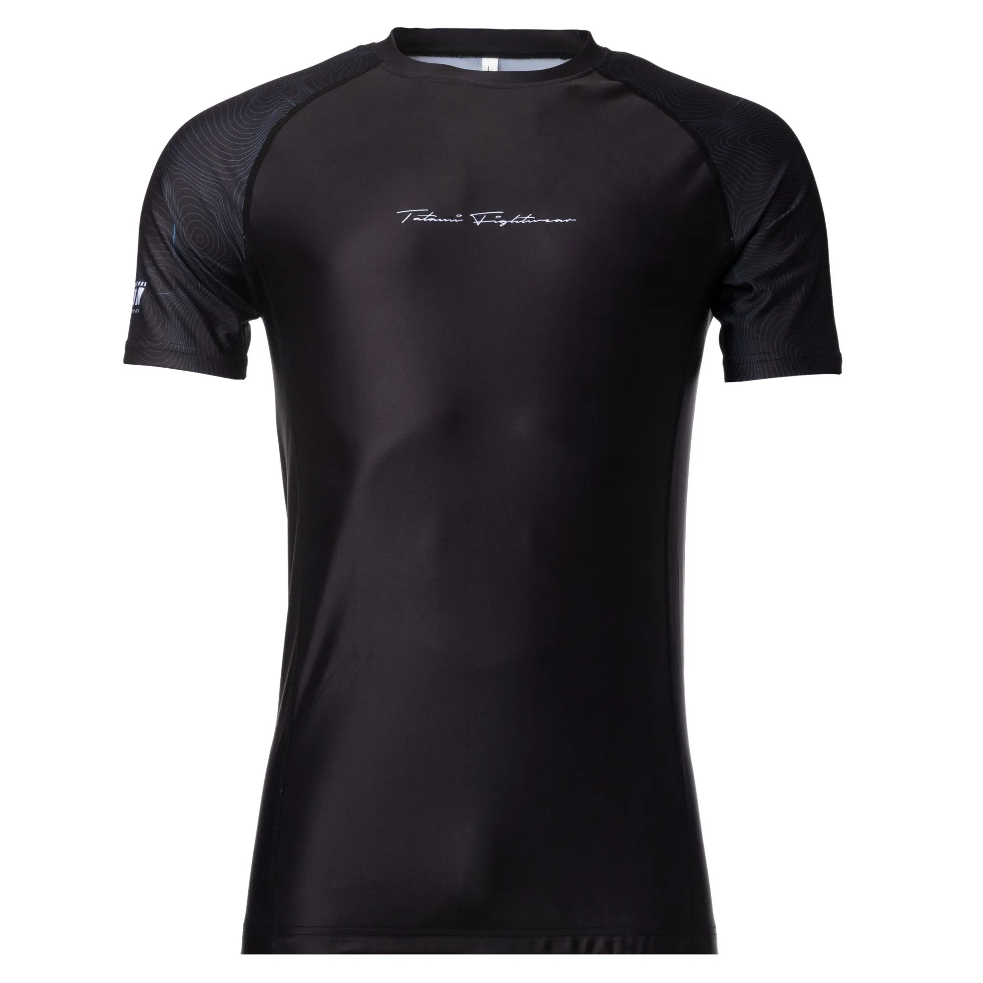 Rashguard Maneca Scurta TATAMI Elite Grappling  - Negru & Albastru