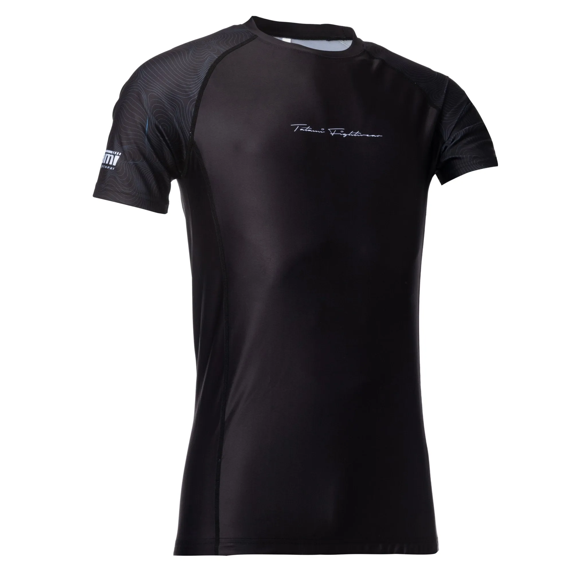Rashguard Maneca Scurta TATAMI Elite Grappling  - Negru & Albastru