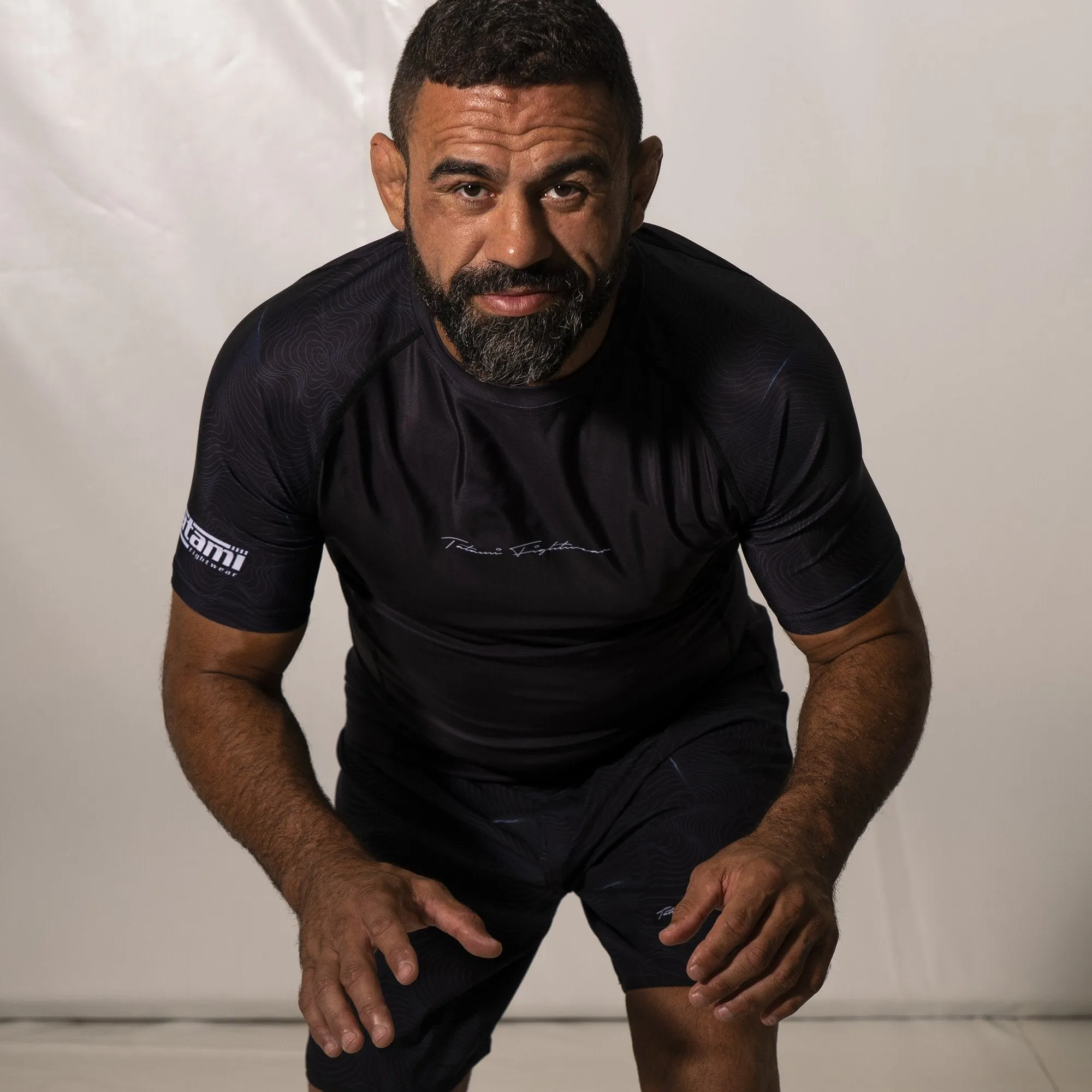 Rashguard Maneca Scurta TATAMI Elite Grappling  - Negru & Albastru