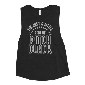 Ray Of Pitch Black Women's Muscle Tank