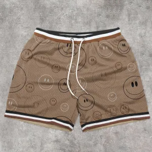 Retro Trend Casual Street Mesh Shorts