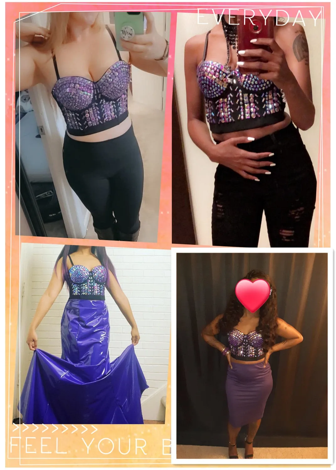 Rhinestone Bustier