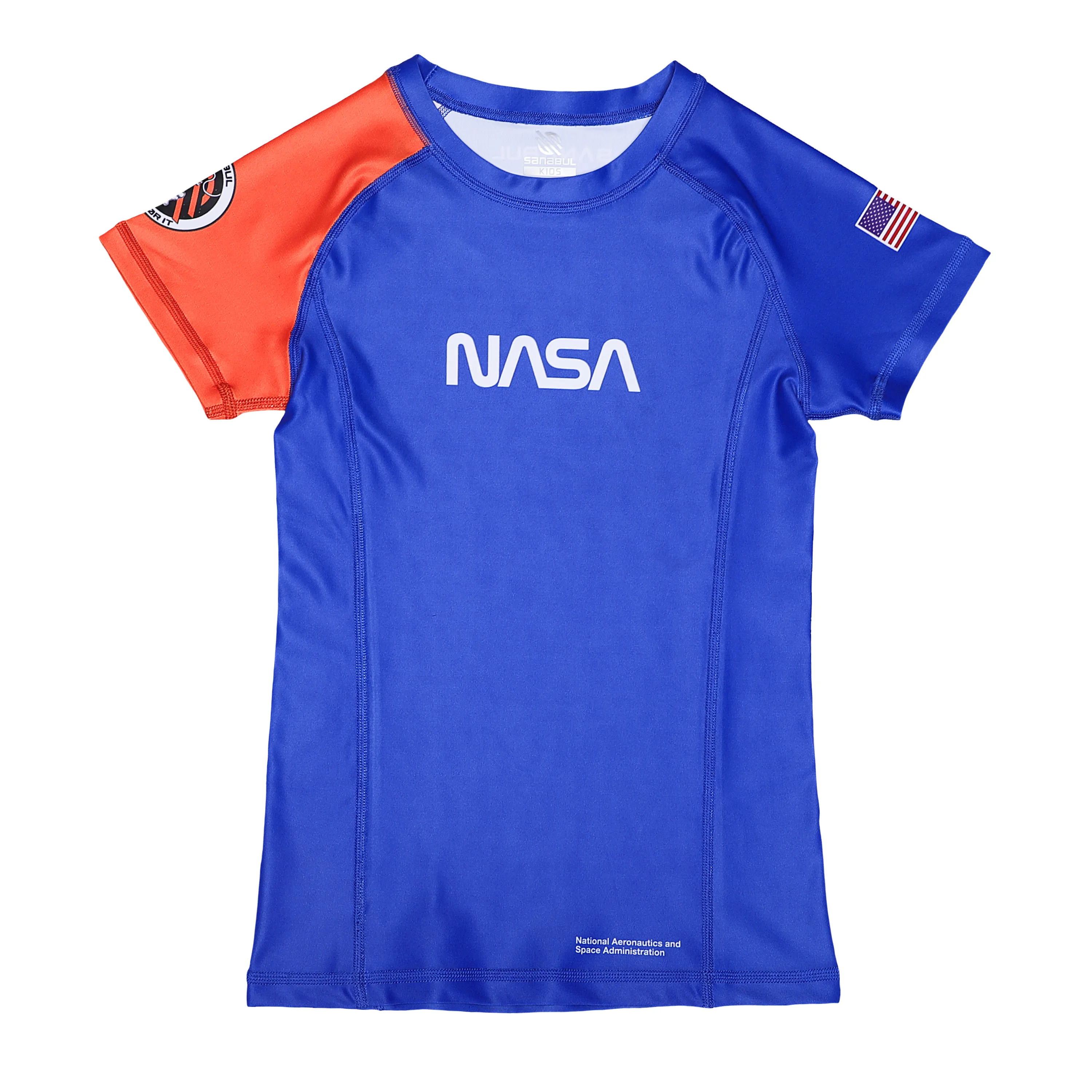 Space Collection Kids Short Sleeve Rash Guard