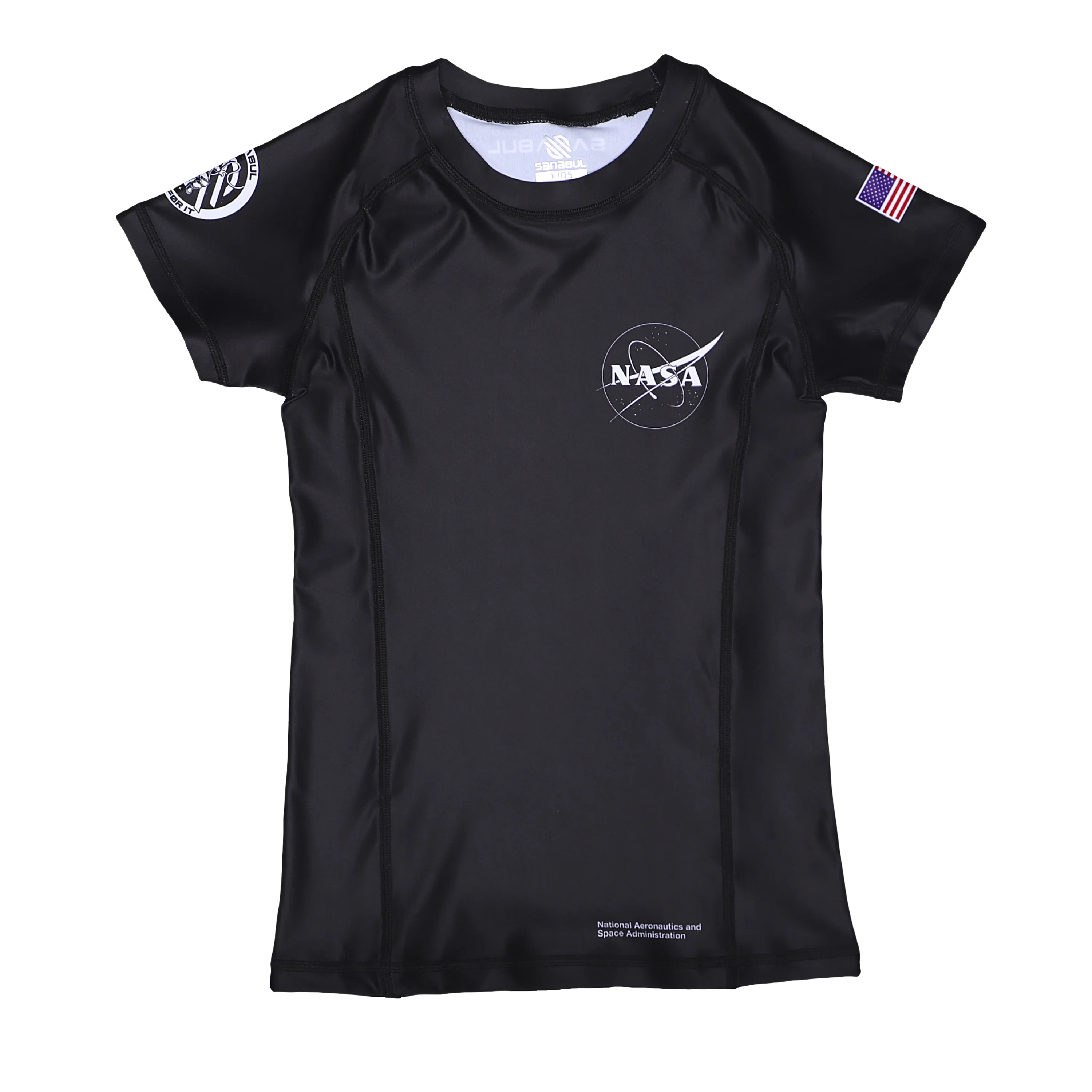 Space Collection Kids Short Sleeve Rash Guard