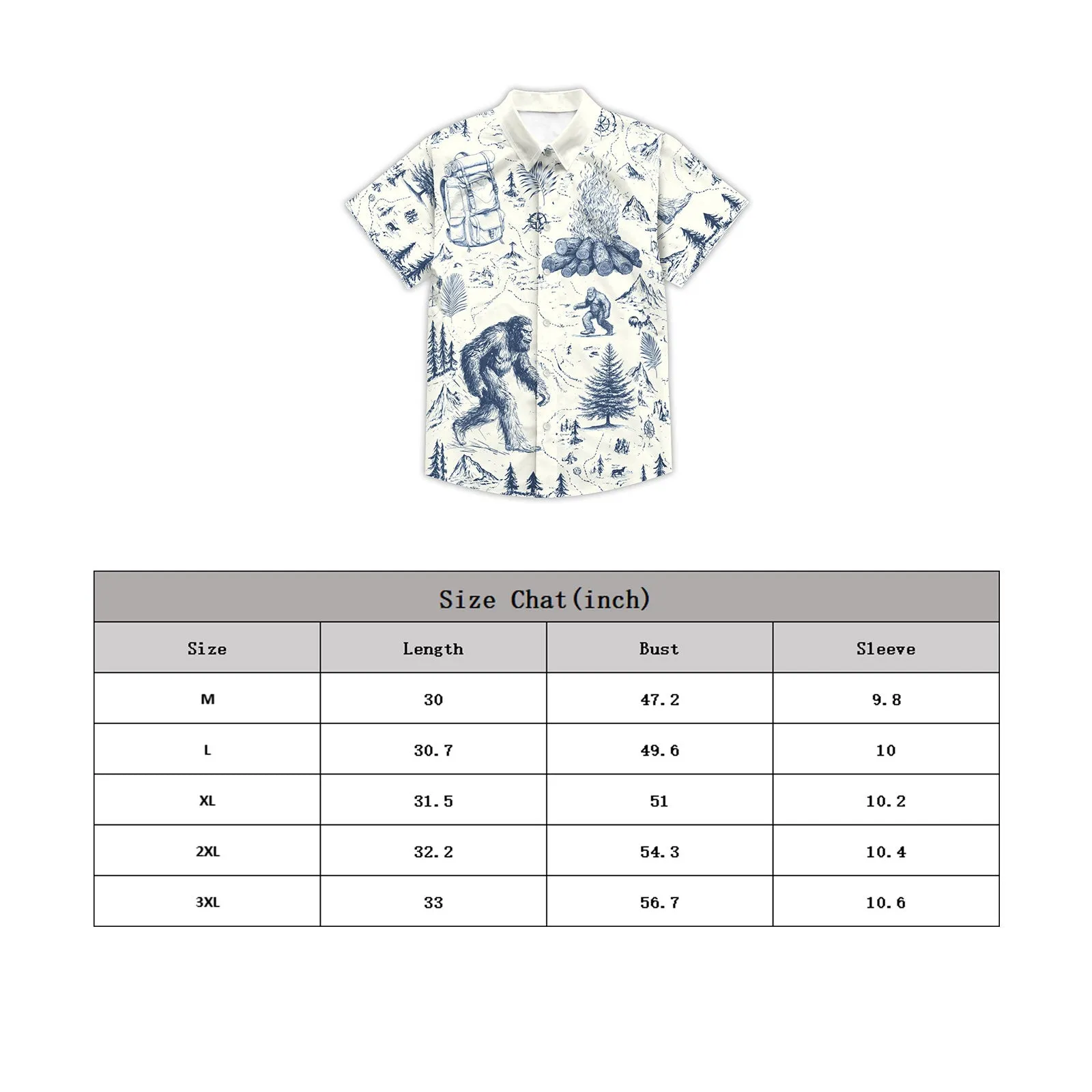 Tropical Shirt Button Shirt Holiday Casual Animal Print Short Sleeve Shirt for Men