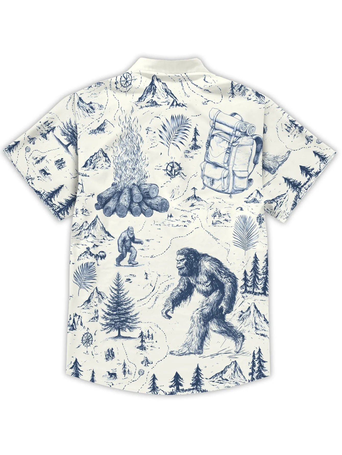 Tropical Shirt Button Shirt Holiday Casual Animal Print Short Sleeve Shirt for Men