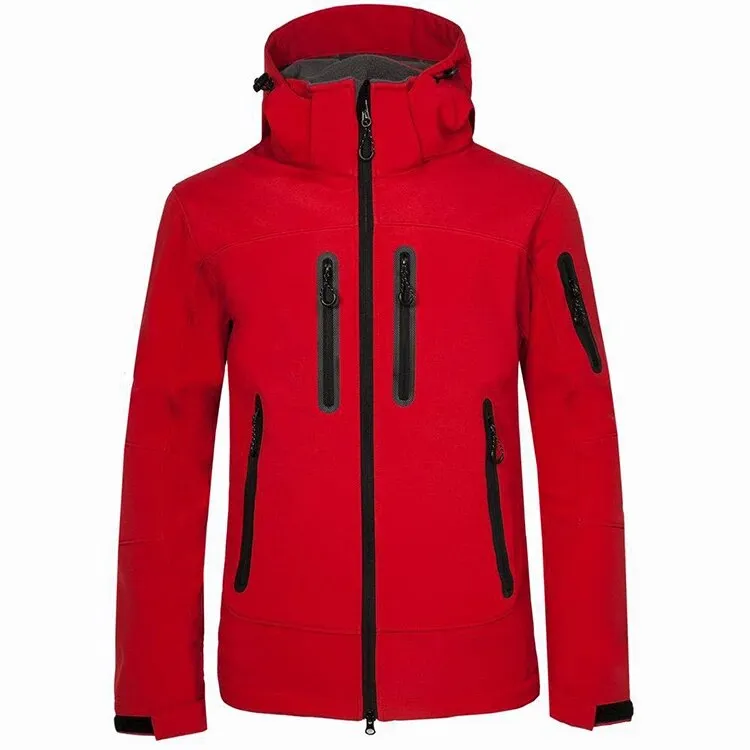 TRVLWEGO Woman Man Hiking Camping Jacket Hooded Windbreaker Soft Shell Winter Warm Trekking Casual Outdoor Sports Climb Coat