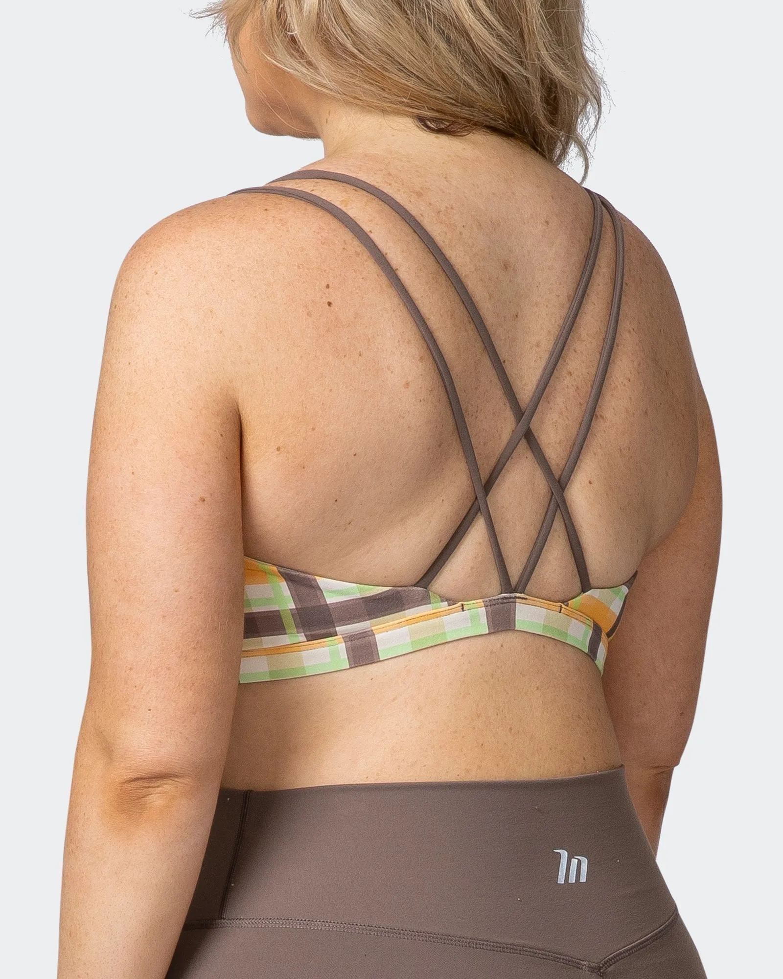 Whirlwind Bralette - Checked Out Print