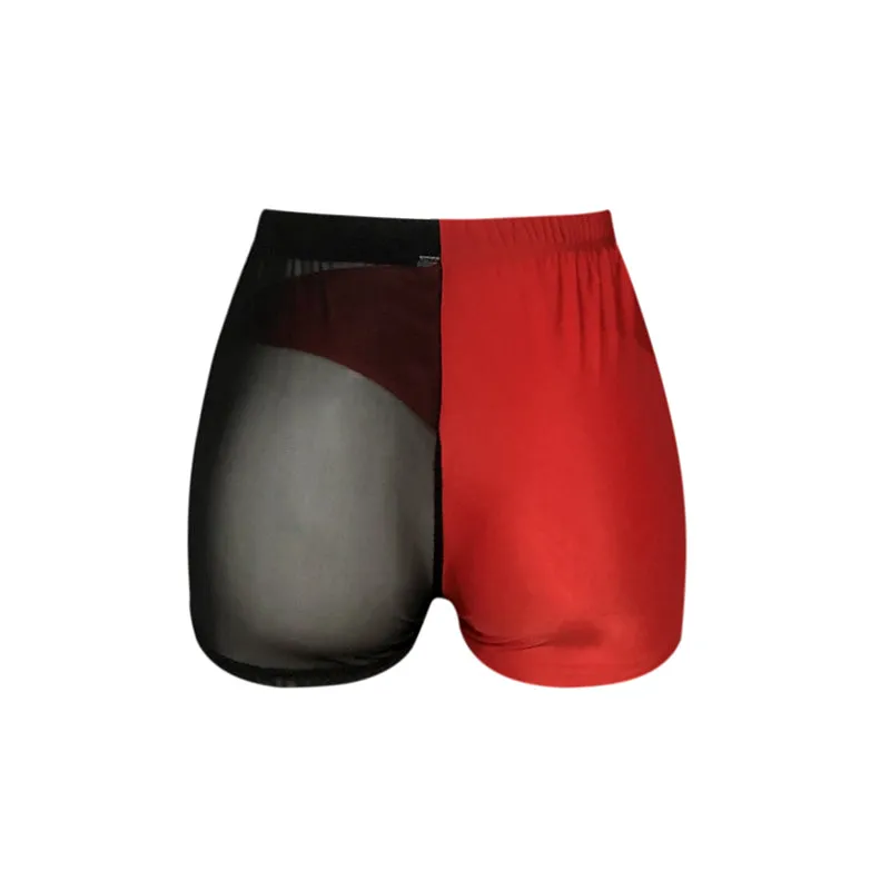 Women's Summer Mesh Lycra Sport Shorts