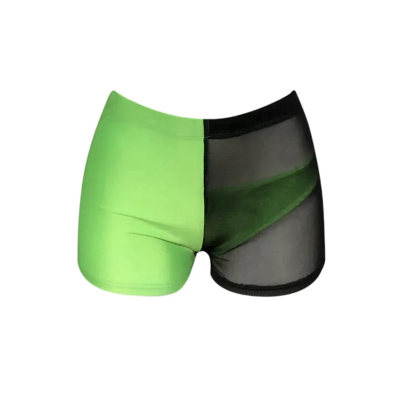 Women's Summer Mesh Lycra Sport Shorts
